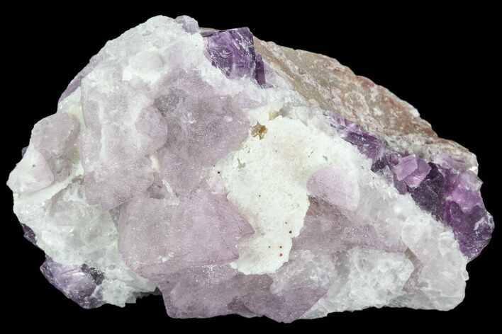 Purple Fluorite on Quartz Epimorphs - Arizona #103560